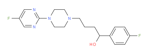 α-(4-Fluorophenyl)-4-(5-fluoro-2-pyrimidinyl)-1-piperazinebutanol (ACI)