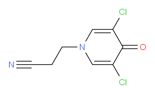 3,5-Dichloro-4-oxo-1(4H)-pyridinepropanenitrile (ACI)