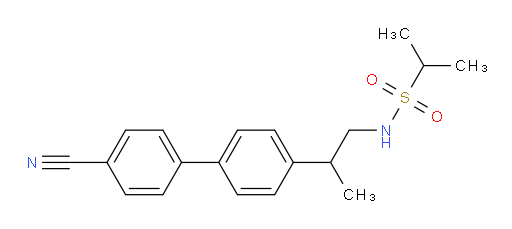 N-[2-(4′-Cyano[1,1′-biphenyl]-4-yl)propyl]-2-propanesulfonamide (ACI)
