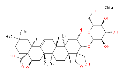 (2β,3β,16α)-3-(β-D-Glucopyranosyloxy)-2,16,23,24-tetrahydroxyolean-12-en-28-oic acid (ACI)
