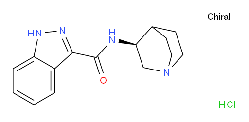 1H-Indazole-3-carboxamide, N-(3S)-1-azabicyclo[2.2.2]oct-3-yl-, hydrochloride (1:1) (ACI)