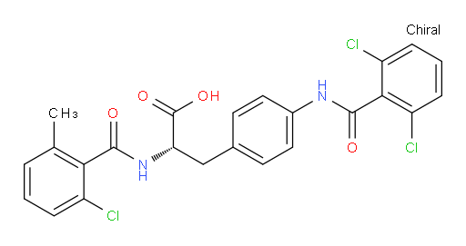 N-(2-Chloro-6-methylbenzoyl)-4-[(2,6-dichlorobenzoyl)amino]-L-phenylalanine (ACI)