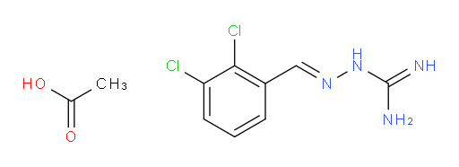 Hydrazinecarboximidamide, 2-[(2,3-dichlorophenyl)methylene]-, acetate (1:1), (2E)- (ACI)