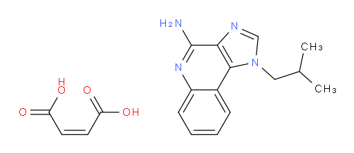 1H-Imidazo[4,5-c]quinolin-4-amine, 1-(2-methylpropyl)-, (2Z)-2-butenedioate (1:1) (9CI, ACI)