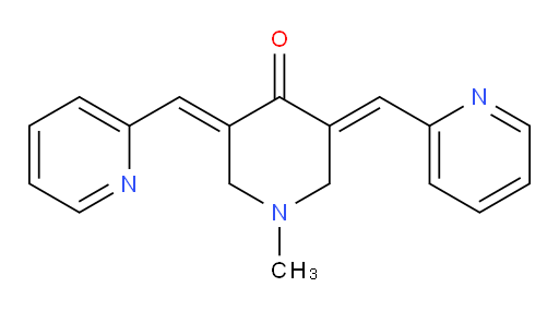 (3E,5E)-1-Methyl-3,5-bis(2-pyridinylmethylene)-4-piperidinone (ACI)