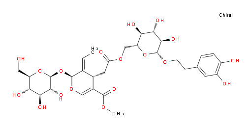 β-D-Glucopyranoside, 2-(3,4-dihydroxyphenyl)ethyl, 6-[(2S,3E,4S)-3-ethylidene-2-(β-D-glucopyranosyloxy)-3,4-dihydro-5-(methoxycarbonyl)-2H-pyran-4-acetate] (9CI, ACI)