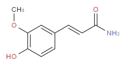 (2E)-3-(4-Hydroxy-3-methoxyphenyl)-2-propenamide (ACI)