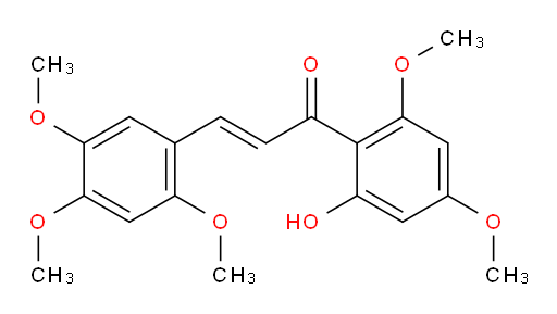 (2E)-1-(2-Hydroxy-4,6-dimethoxyphenyl)-3-(2,4,5-trimethoxyphenyl)-2-propen-1-one (ACI)