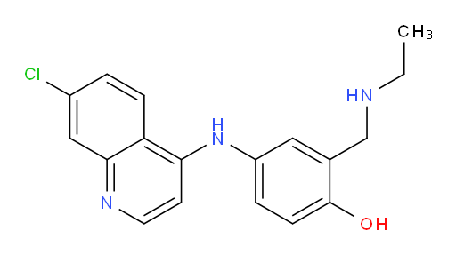 4-((7-chloroquinolin-4-yl)amino)-2-((ethylamino)methyl)phenol