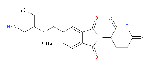5-{[(1-aminobutan-2-yl)(methyl)amino]methyl}-2-(2,6-dioxopiperidin-3-yl)-2,3-dihydro-1H-isoindole-1,3-dione