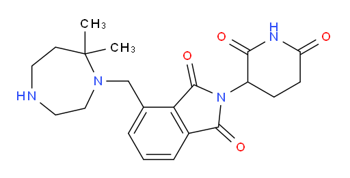 4-[(7,7-dimethyl-1,4-diazepan-1-yl)methyl]-2-(2,6-dioxopiperidin-3-yl)-2,3-dihydro-1H-isoindole-1,3-dione