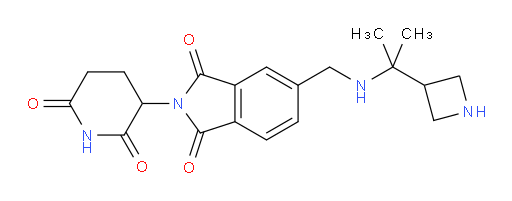 5-({[2-(azetidin-3-yl)propan-2-yl]amino}methyl)-2-(2,6-dioxopiperidin-3-yl)-2,3-dihydro-1H-isoindole-1,3-dione