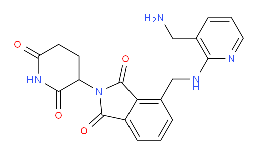 4-({[3-(aminomethyl)pyridin-2-yl]amino}methyl)-2-(2,6-dioxopiperidin-3-yl)-2,3-dihydro-1H-isoindole-1,3-dione