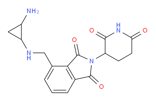 4-{[(2-aminocyclopropyl)amino]methyl}-2-(2,6-dioxopiperidin-3-yl)-2,3-dihydro-1H-isoindole-1,3-dione