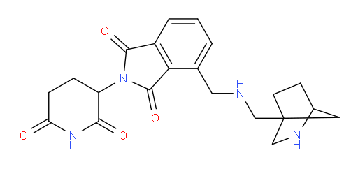 4-{[({2-azabicyclo[2.2.1]heptan-4-yl}methyl)amino]methyl}-2-(2,6-dioxopiperidin-3-yl)-2,3-dihydro-1H-isoindole-1,3-dione