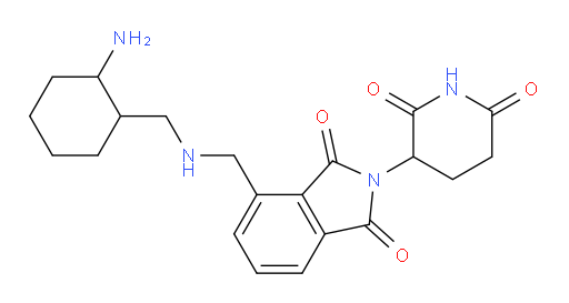 4-({[(2-aminocyclohexyl)methyl]amino}methyl)-2-(2,6-dioxopiperidin-3-yl)-2,3-dihydro-1H-isoindole-1,3-dione