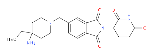 5-[(4-amino-4-ethylpiperidin-1-yl)methyl]-2-(2,6-dioxopiperidin-3-yl)-2,3-dihydro-1H-isoindole-1,3-dione