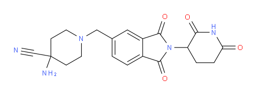 4-amino-1-{[2-(2,6-dioxopiperidin-3-yl)-1,3-dioxo-2,3-dihydro-1H-isoindol-5-yl]methyl}piperidine-4-carbonitrile
