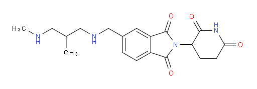 2-(2,6-dioxopiperidin-3-yl)-5-({[2-methyl-3-(methylamino)propyl]amino}methyl)-2,3-dihydro-1H-isoindole-1,3-dione