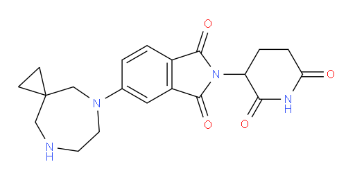 5-{5,8-diazaspiro[2.6]nonan-5-yl}-2-(2,6-dioxopiperidin-3-yl)-2,3-dihydro-1H-isoindole-1,3-dione