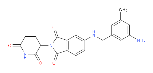 5-{[(3-amino-5-methylphenyl)methyl]amino}-2-(2,6-dioxopiperidin-3-yl)-2,3-dihydro-1H-isoindole-1,3-dione