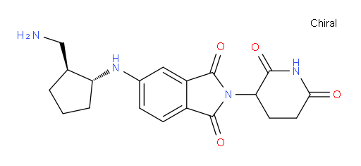 5-{[(1R,2S)-2-(aminomethyl)cyclopentyl]amino}-2-(2,6-dioxopiperidin-3-yl)-2,3-dihydro-1H-isoindole-1,3-dione