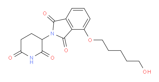 2-(2,6-dioxopiperidin-3-yl)-4-[(5-hydroxypentyl)oxy]-2,3-dihydro-1H-isoindole-1,3-dione