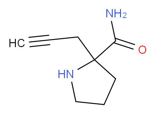 2-(prop-2-yn-1-yl)pyrrolidine-2-carboxamide