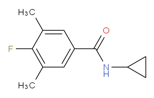 N-cyclopropyl-4-fluoro-3,5-dimethylbenzamide