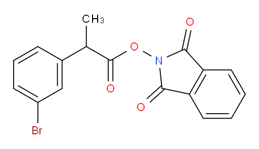 1,3-dioxo-2,3-dihydro-1H-isoindol-2-yl 2-(3-bromophenyl)propanoate