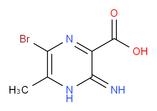 6-bromo-3-imino-5-methyl-3,4-dihydropyrazine-2-carboxylic acid