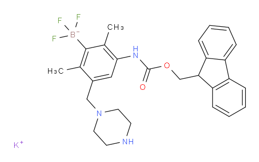 potassium [3-({[(9H-fluoren-9-yl)methoxy]carbonyl}amino)-2,6-dimethyl-5-[(piperazin-1-yl)methyl]phenyl]trifluoroboranuide