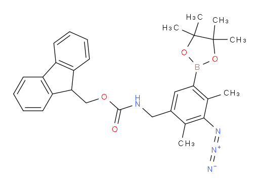 (9H-fluoren-9-yl)methyl N-{[3-azido-2,4-dimethyl-5-(4,4,5,5-tetramethyl-1,3,2-dioxaborolan-2-yl)phenyl]methyl}carbamate