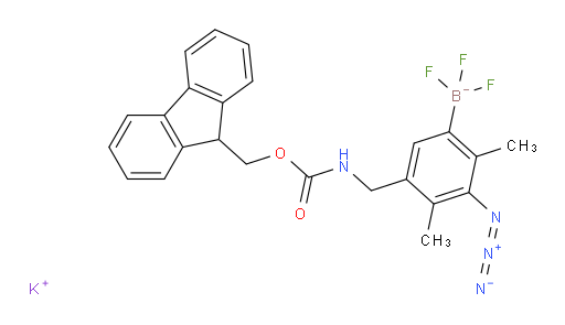 potassium {3-azido-5-[({[(9H-fluoren-9-yl)methoxy]carbonyl}amino)methyl]-2,4-dimethylphenyl}trifluoroboranuide