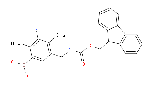 {3-amino-5-[({[(9H-fluoren-9-yl)methoxy]carbonyl}amino)methyl]-2,4-dimethylphenyl}boronic acid