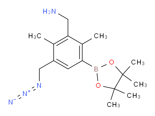 1-[3-(azidomethyl)-2,6-dimethyl-5-(4,4,5,5-tetramethyl-1,3,2-dioxaborolan-2-yl)phenyl]methanamine
