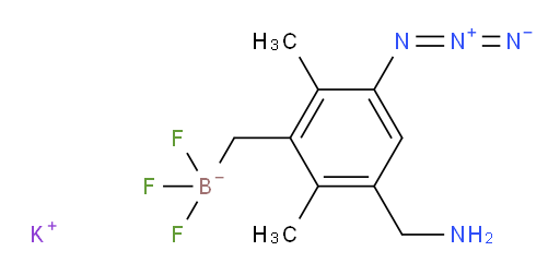 potassium {[3-(aminomethyl)-5-azido-2,6-dimethylphenyl]methyl}trifluoroboranuide