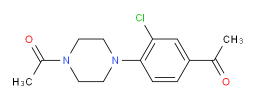 1-[4-(4-acetyl-2-chlorophenyl)piperazin-1-yl]ethan-1-one