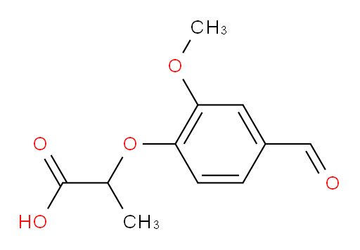 2-(4-formyl-2-methoxyphenoxy)propanoic acid