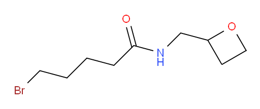 5-bromo-N-[(oxetan-2-yl)methyl]pentanamide
