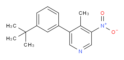 3-(3-tert-butylphenyl)-4-methyl-5-nitropyridine