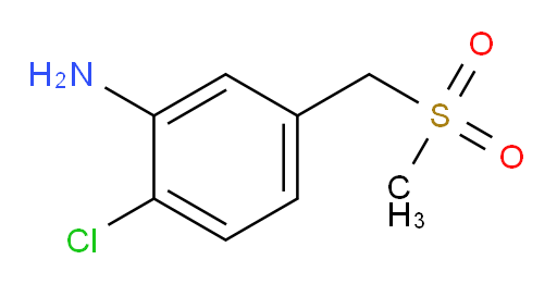 2-chloro-5-(methanesulfonylmethyl)aniline