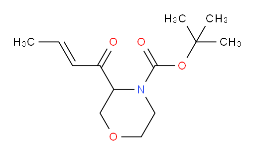 tert-butyl 3-(but-2-enoyl)morpholine-4-carboxylate