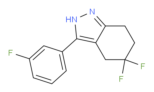 5,5-difluoro-3-(3-fluorophenyl)-4,5,6,7-tetrahydro-2H-indazole