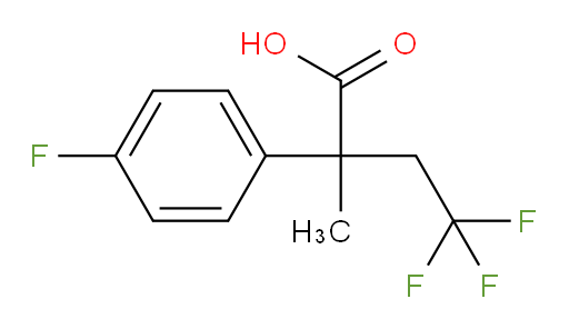 4,4,4-trifluoro-2-(4-fluorophenyl)-2-methylbutanoic acid