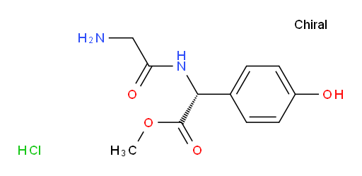 methyl (2R)-2-(2-aminoacetamido)-2-(4-hydroxyphenyl)acetate hydrochloride