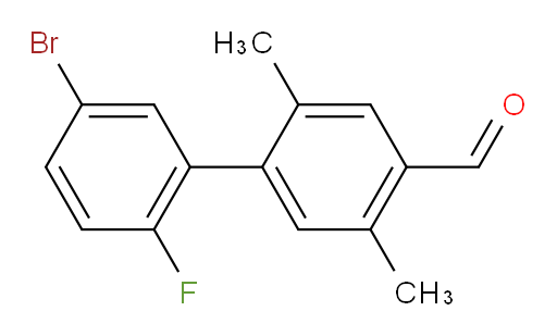 4-(5-bromo-2-fluorophenyl)-2,5-dimethylbenzaldehyde