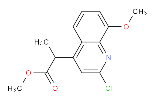methyl 2-(2-chloro-8-methoxyquinolin-4-yl)propanoate