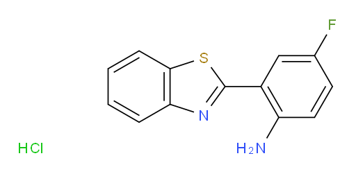 2-(1,3-benzothiazol-2-yl)-4-fluoroaniline hydrochloride