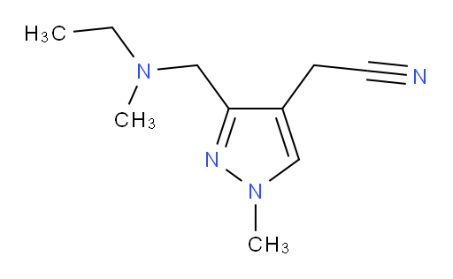 2-(3-{[ethyl(methyl)amino]methyl}-1-methyl-1H-pyrazol-4-yl)acetonitrile